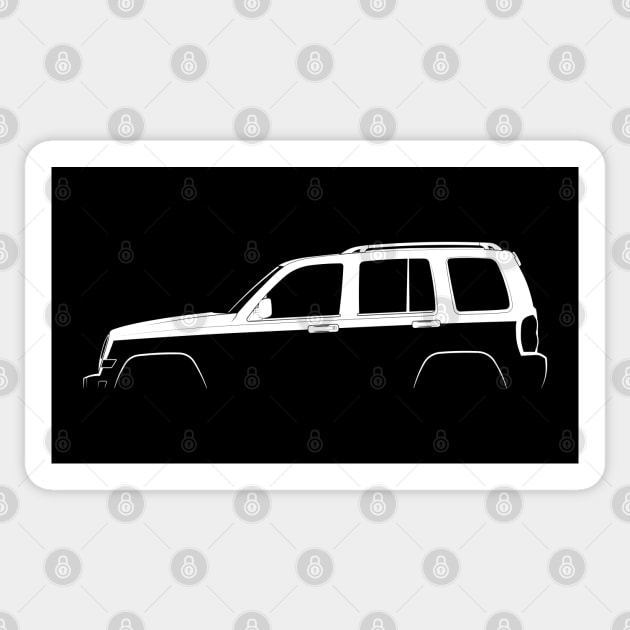 Jeep Liberty (KJ) Silhouette Sticker by Car-Silhouettes